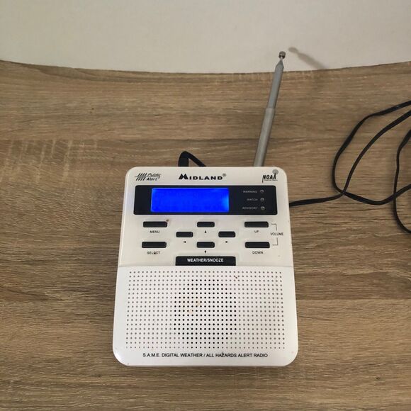 Midland Weather Alert Radio WR-100 Emergency NOAA All Hazards Radio Tested - Picture 2 of 5